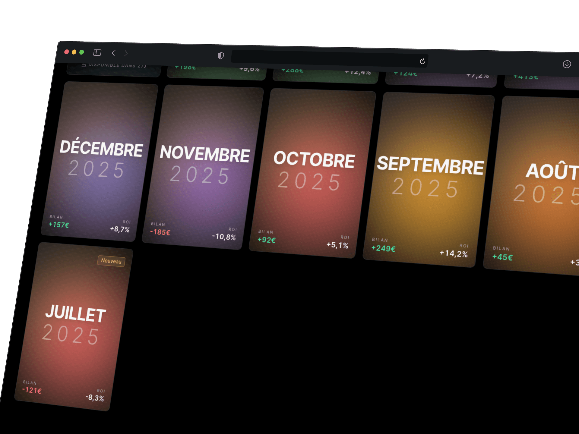 Almanax Wrap : récap mensuel disponible dans l'app le 1er de chaque mois